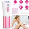 Glide Epilator For Women Cordless Women Shaver Facial Body Hair Remover Razor for Women Electric Tweezers Bikini Epilator Trimmer with LED Light