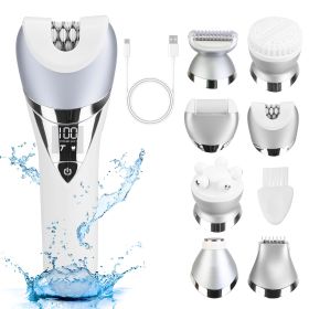 7 In 1 Electric Razor for Women Lady Hair Removal Epilators for Leg Face Arm Bikini Armpit Public Hairs IPX6 Wet and Dry Use Cordless Rechargeable Who
