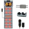 Full Body Electric Massage Mat Heating Vibration Massage Pad Cushion Back Massage Mattress Chair Pad with Neck Foot Massage Head Pillow and Cloth Lumb
