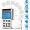 4 Channel TENS Unit Muscle Stimulator Rechargeable Digital TENS Muscle Massager with 48 Modes 20 Intensity Levels 8 Pads Timer