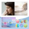 Jaysuing Bubble Bath Ball, Fragrant Moisturizing Floral Long-Lasting Fragrance Plant Clean Skin Bubble Bath Ball
