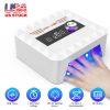 120W Cordless UV Nail Lamp Rechargeable Gel Curing Lamp Gel Polish Light Nail Dryer with LED Display 1-120S Timer Settings 30 LED Beads for Salon and