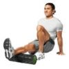 Athletic Works 18" x 5.5" Hollow Core Foam Roller – Firm Deep Tissue Massage Roller for Muscle Recovery and Flexibility, Black