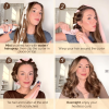 Heatless Hair Curler to Sleep in, Overnight Curl Headband for Natural Wavy Curls, No Heat Soft Hair Curler Set with Hair Clip Scrunchies for Styling