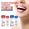 Oralhoe Probiotic Brightening Toothpaste, Oral Cleaning Remove Odor Stains White Teeth Gum Care Toothpaste