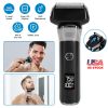 Electric Foil Face Shaver 5-Blade Electric Razor for Men Wet & Dry Jawline Beard Trimmer Precision Sideburn Shavers IPX6 Waterproof with LED Display C
