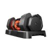 25LB 5 in 1 Single Adjustable Dumbbell Free Dumbbell Weight Adjust with Anti-Slip Metal Handle, Ideal for Full-Body Home Gym Workouts